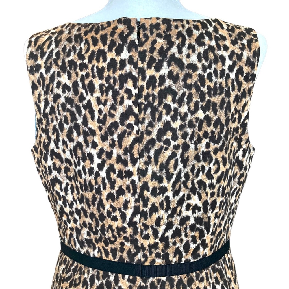 Loft Women’s sleeveless sheath style animal print dress - Sz 10P - Picture 11 of 15
